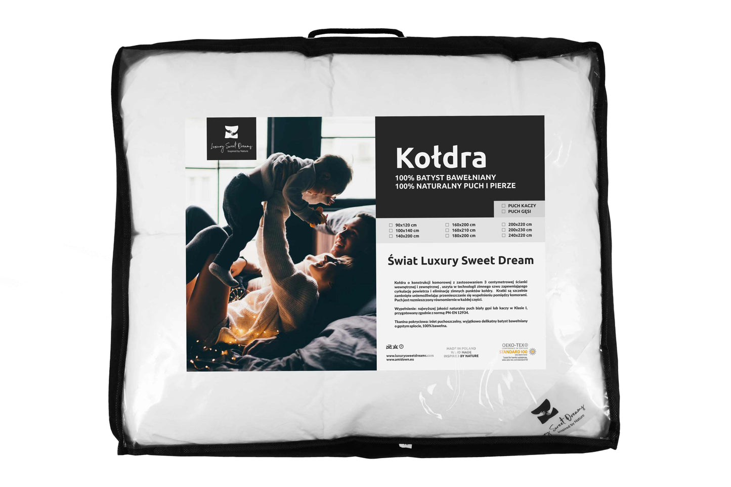 DREAM antklodė, žąsų pūkai 700 (DAUGIASEZONINĖ)