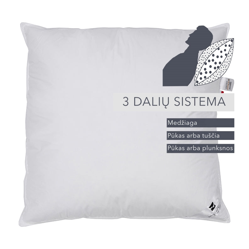 DREAM kolekcijos pagalvė su 15% ančių pūkų užpildu