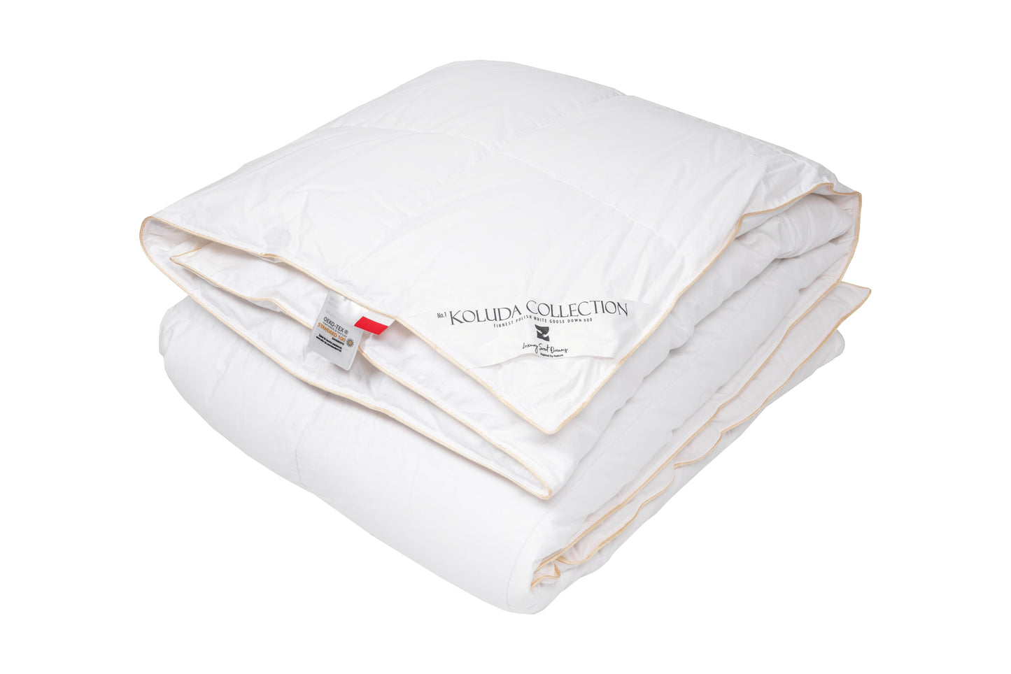 IŠSKIRTINĖ Koluda antklodė, 100% žąsų pūkai 900 CUIN (DAUGIASEZONINĖ)